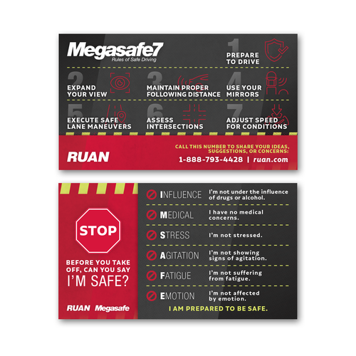 Megasafe7 Pledge Card - Pack of 50