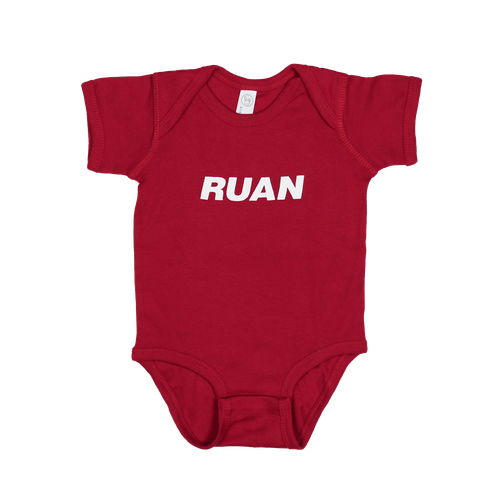 Ruan Infant Short Sleeve Baby Rib Bodysuit