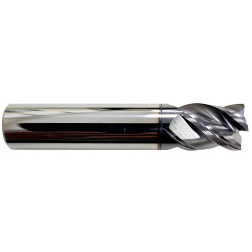 1/4" 4FL VH STUB .015R - TiALN