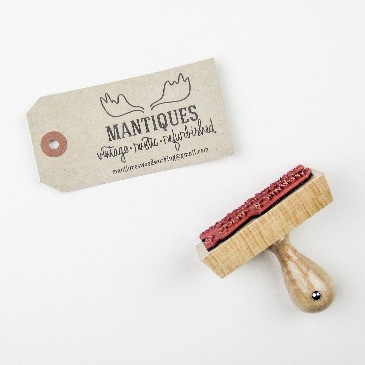 Custom Handcrafted by Stamp | Custom Logo Stamp | Small Business  Packaging Stamp | Ribbon Stamp | Custom Stamp | Rubber Stamp Modern Maker
