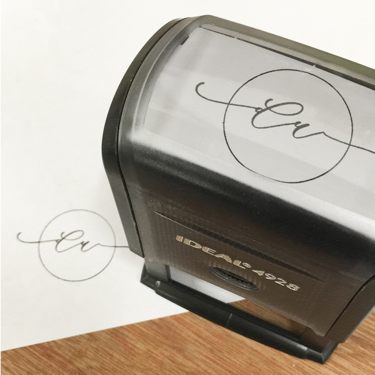  Custom Signature Stamp - Self Inking - Black Ink