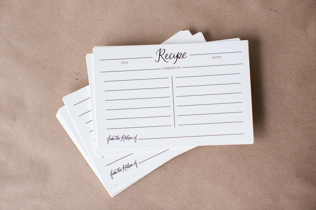 Prosumers Choice Blank Customizable Real Wood Recipe Cards | Versatile Dividers for Easy