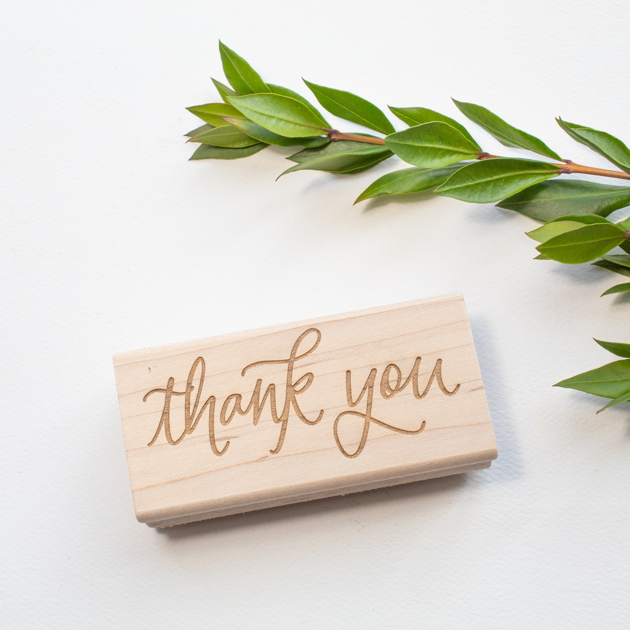 Thank You Typewriter Font Wooden Rubber Stamp Crafts Party Supply Papercraft