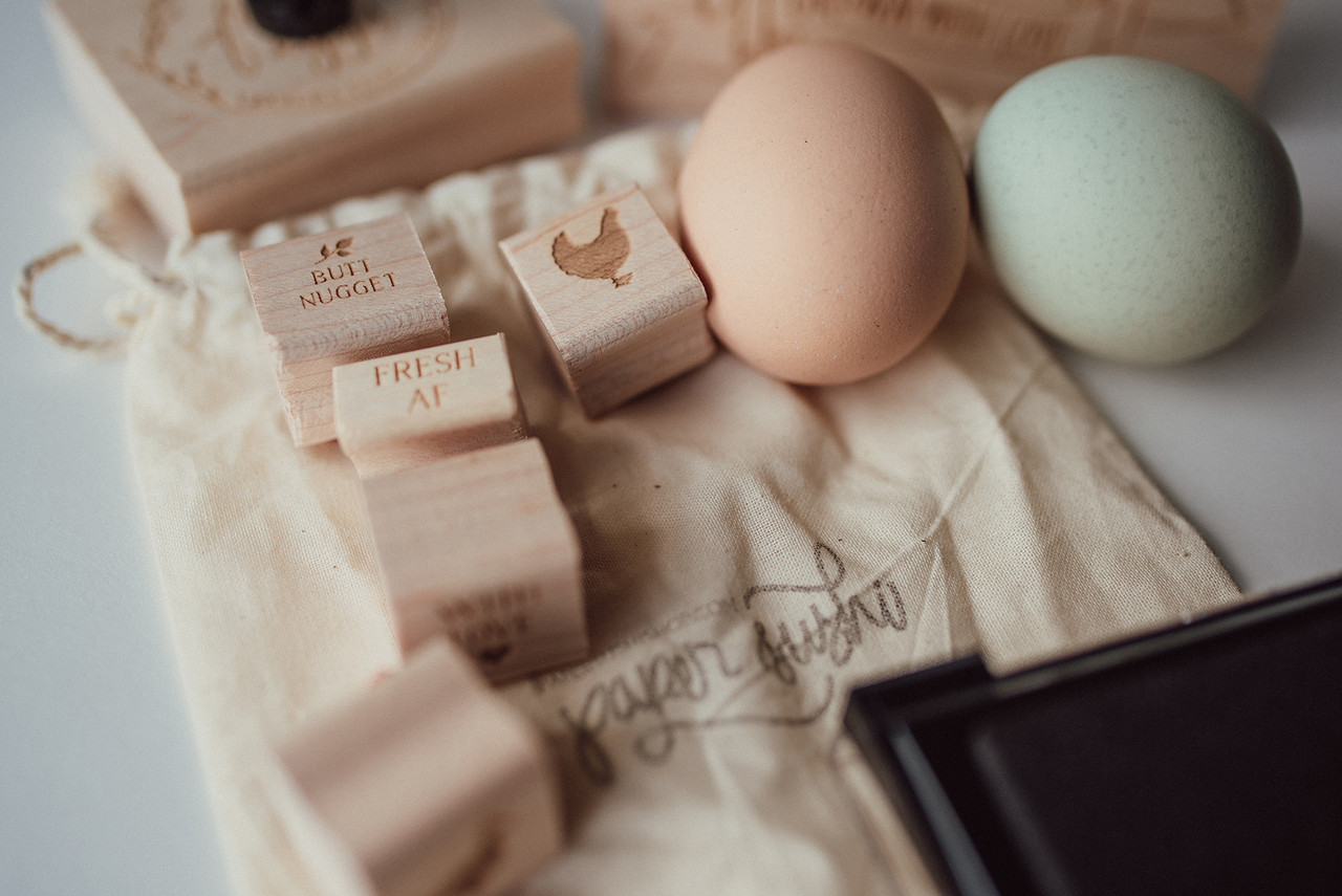 Choose 2 Egg Stamps Mini Egg Stamp Homesteading Farm Stamp Egg Marking Egg  Stamper Egg Carton Stamp Cute Egg Stamp Farm Girl 