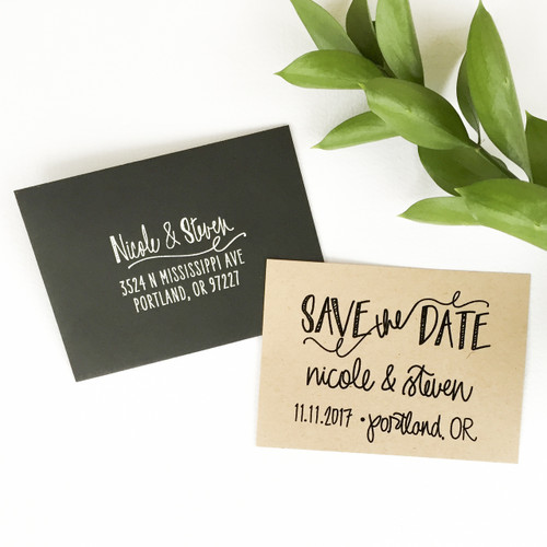 Save the Date stamp by Paper Sushi