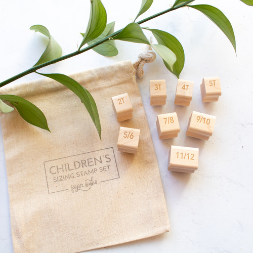Children's Sizing Stamp Set by Paper Sushi