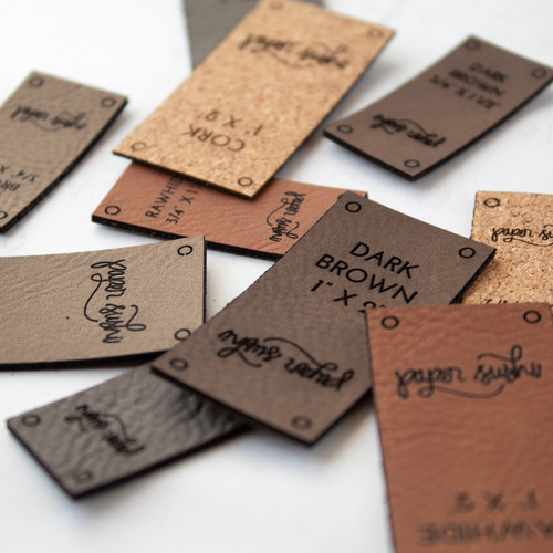 Faux Leather Tag Sample Pack by Paper Sushi