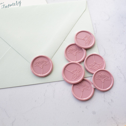Flower wax seal stamp by Paper Sushi