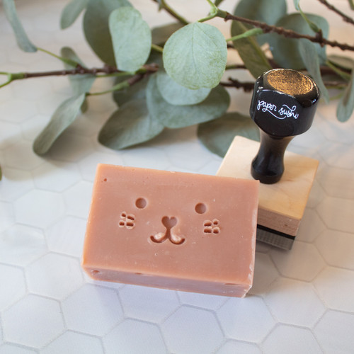 Kawaii Face soap stamp by Paper Sushi