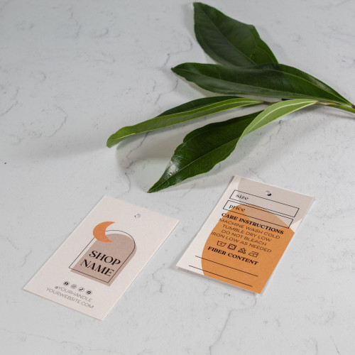 Retro clothing hang tags by Paper Sushi