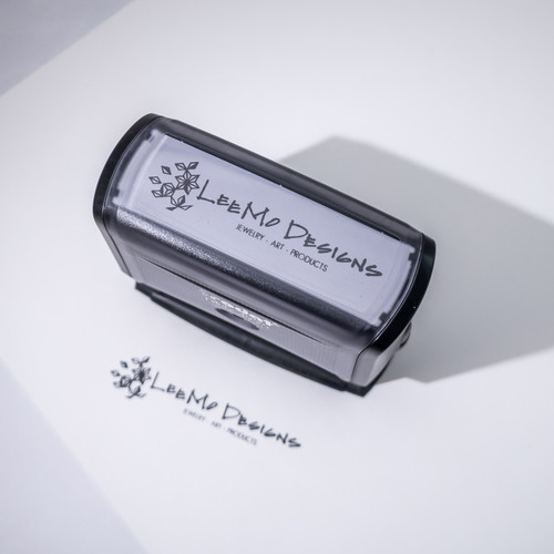 Self inking logo stamp by Paper Sushi