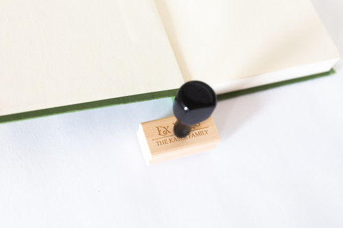 Elegant Classic Custom Bookplate Stamp By Paper Sushi Elegant Classic Custom Bookplate Stamp By Paper Sushi