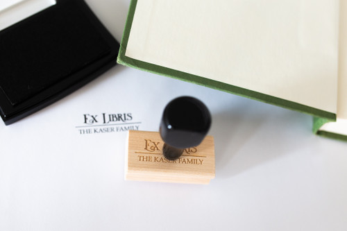 Elegant Classic Custom Bookplate Stamp By Paper Sushi Elegant Classic Custom Bookplate Stamp By Paper Sushi