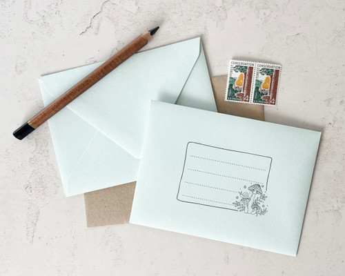 Snail Mail envelope addressing stamp by Paper Sushi