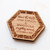 Real wood geometric hexagon Save the Date magnets by Paper Sushi