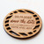 Real wood geometric Save the Date magnets by Paper Sushi