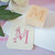 Floral wedding monogram stamp by Paper Sushi