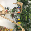Three glasses chained together to entice your birds to forage for their favorite treats! Three glasses chained together to entice your birds to forage for their favorite treats!
