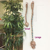 This large rope, known as the Aronico Swing Around, is a great toy to get your bird exercising. They can climb, swing, or chew on the little things you can wedge inside the toy! This large rope, known as the Aronico Swing Around, is a great toy to get your bird exercising. They can climb, swing, or chew on the little things you can wedge inside the toy!
