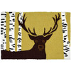 This Jellybean® accent rug offers a chocolate, regal buck standing among the papery white bark of birch trees. This indoor rug features outdoor durability making it a welcome addition to your cabin or porch. This polyester Jellybean® throw rug is machine washable. This Jellybean® accent rug offers a chocolate, regal buck standing among the papery white bark of birch trees. This indoor rug features outdoor durability making it a welcome addition to your cabin or porch. This polyester Jellybean® throw rug is machine washable.