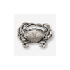 Metacarcinus magister, 2.5" wide X 1.7" tall. This handsome Pewter Dungeness Crab Drawer Pull is ready to serve as both cabinet hardware and sculpture. The Harris collection of Drawer Pulls is a distinctive line of wildlife, seafood and nautical accents for the kitchen, shop, cabin or workplace.