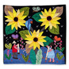 Hand Applique Pillow/Cushion Cover - Sunflowers & Butterflies