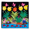 Hand Applique Pillow/Cushion Cover - Fishing Expedition