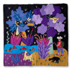 Hand Applique Pillow/Cushion Cover - Color Purple Hand Applique Pillow/Cushion Cover - Color Purple