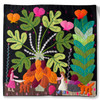 Hand Applique Pillow/Cushion Cover - Papaya Harvest IV Hand Applique Pillow/Cushion Cover - Papaya Harvest IV