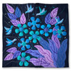 Hand Applique Pillow/Cushion Cover- color Blue