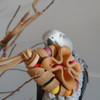 Pablo's Leather Flower Rattle Bird Foot Toy - made in Australia Pablo's Leather Flower Rattle Bird Foot Toy - made in Australia