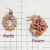Pablo's Leather Flower Rattle Bird Foot Toy - made in Australia Pablo's Leather Flower Rattle Bird Foot Toy - made in Australia