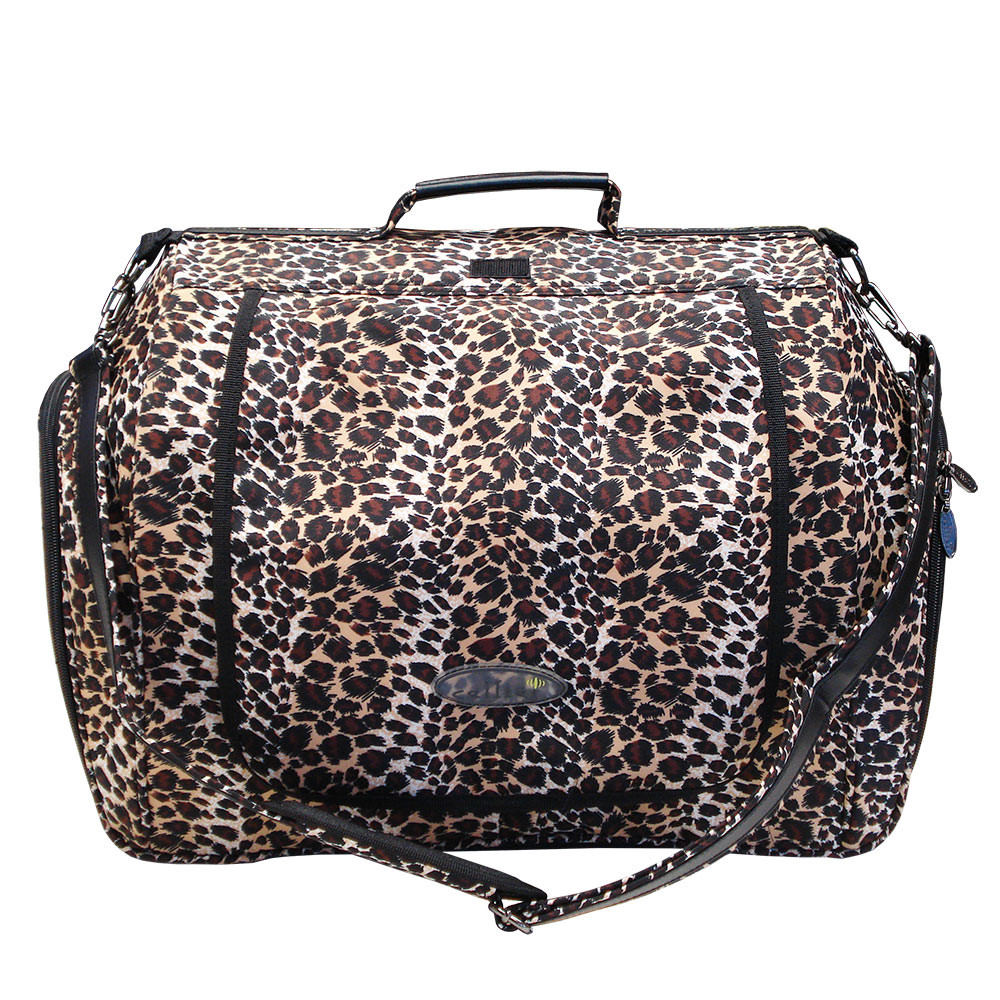 leopard print pet carrier