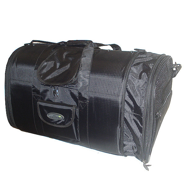 ht weight pet carrier with expansion on both sides for a 20 lbs Sheltie