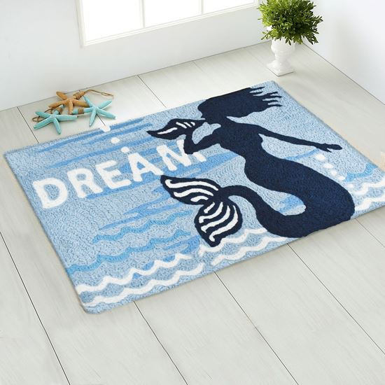 Jellybean® Machine Washable Accent Mat Mermaid Dream