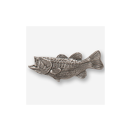 Fine Pewter Drawer Pulls Largemouth Bass Set (a pair)