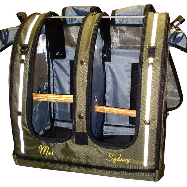 Bird Carrier for Two Birds that Don't Get Along