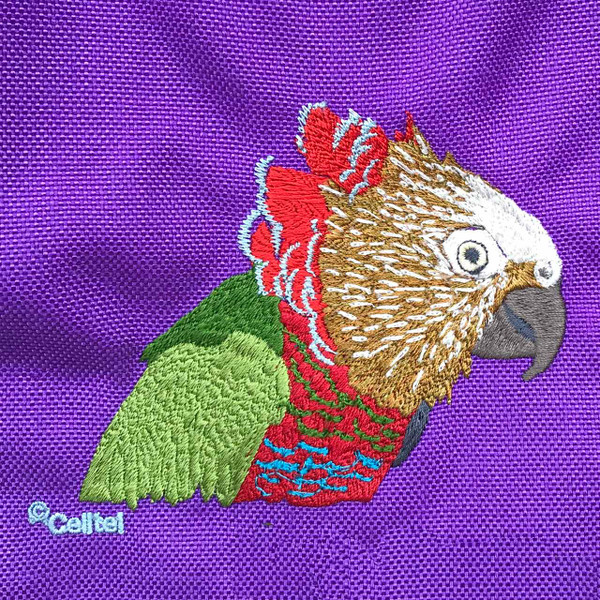 Celltei Hawk Headed Parrot Embroidery Celltei Hawk Headed Parrot Embroidery