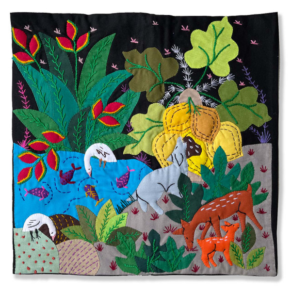 Hand Applique Pillow/Cushion Cover - Moments in Nature V Hand Applique Pillow/Cushion Cover - Moments in Nature V