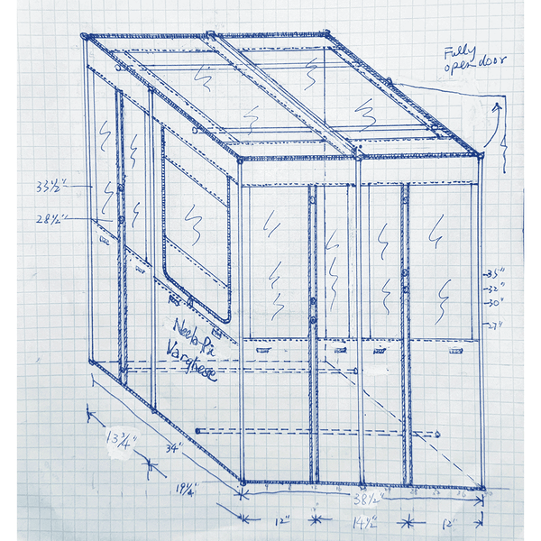 Going Places with Neela-pi - Rectangular Shape Foldable Aviary for a Young Hyacinth Macaw