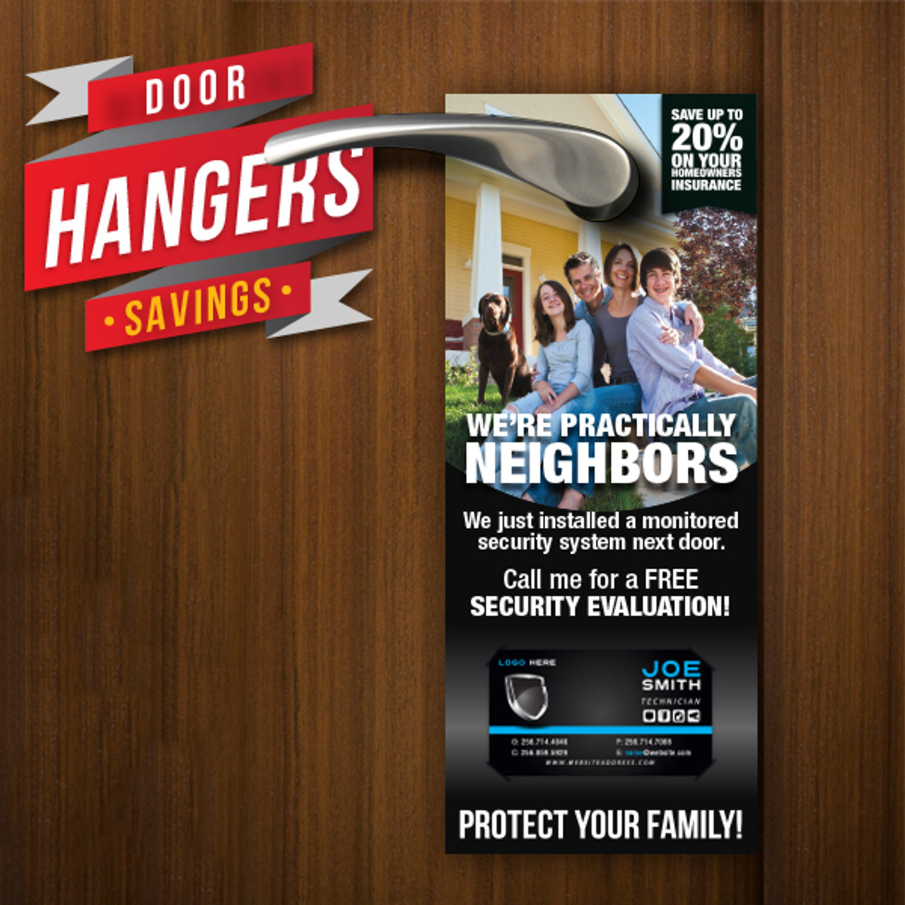Donate (50) door hangers – UP-STAND