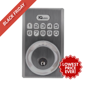 Qolsys | PowerG Smart Door Lock – Satin Nickel | ANSI Grade 2 | Works with IQ4 Hub, IQ Panel 4 | IQDLK-PGK-SN