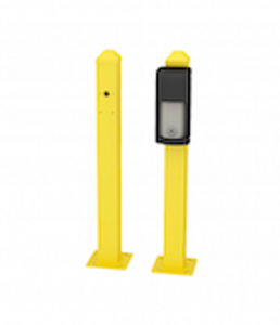 Optex | 21" Mini Post for Curb Mounting OVS Series - Yellow | (OP-OVS-MPYCURB)