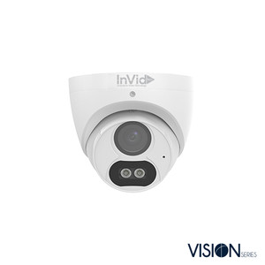 InVid | VIS-C5TXIRA28WL | 5 Megapixel TVI/AHD/CVI/Analog 960h, Outdoor Turret, 131' White Light Range, D-WDR, 12VDC, Audio Over Coax (AoC) | NDAA Compliant