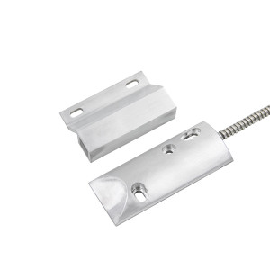 Flair Electronics | Overhead Door Magnetic Contact - CC, 3" Gap,  3 1/2"  L x 1 1/2" W, 24" Armored Cable, Z-Bracket Magnet | VIP1000-98Z-24 Flair Electronics | Overhead Door Magnetic Contact - CC, 3" Gap,  3 1/2"  L x 1 1/2" W, 24" Armored Cable, Z-Bracket Magnet | VIP1000-98Z-24