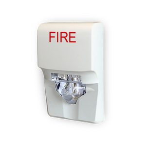 Kidde | Genesis EG1 Compact Fire Alarm Wall Strobe, 15–75 cd (White, "FIRE" Marking) | EG1VWF
