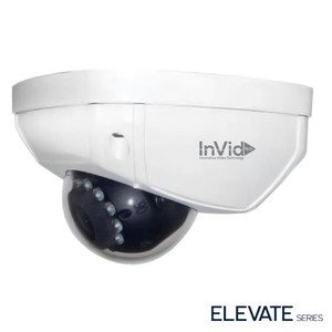 InVid | ELEV-C5LIR28N | 5 Megapixel Outdoor Low Profile Dome, Fixed 2.8mm IR Lens, True WDR, DC12V | NDAA Compliant