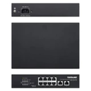 Intellinet | 8-Port Gigabit Ethernet PoE+ Switch with 2 RJ45 Gigabit Uplink Ports | 561402 Intellinet | 8-Port Gigabit Ethernet PoE+ Switch with 2 RJ45 Gigabit Uplink Ports | 561402