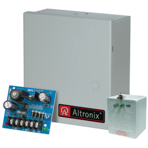 Altronix SMP3ET Power Supply Charger, Single Output, 6/12 @ 2.5A, 16-28VAC, BC100 Enclosure, includes TP1640 Altronix SMP3ET Power Supply Charger, Single Output, 6/12 @ 2.5A, 16-28VAC, BC100 Enclosure, includes TP1640