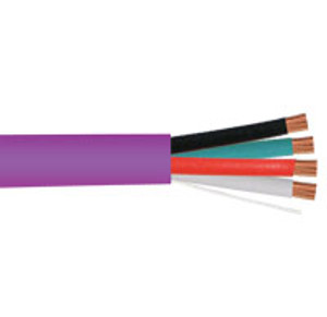 Audio Cable, 16AWG, 4 Conductor, Stranded (65 Strand), 500', PVC Jacket, Pull Box, Purple 209-2316/PR Audio Cable, 16AWG, 4 Conductor, Stranded (65 Strand), 500', PVC Jacket, Pull Box, Purple 209-2316/PR